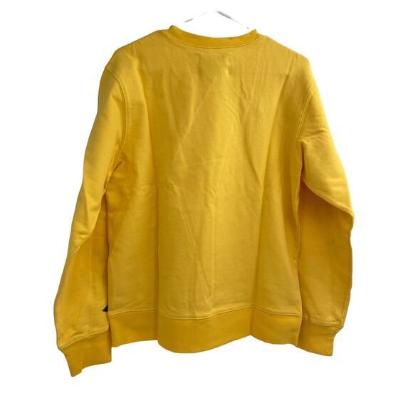 Free People X Sandrine Rose Oversized Embroidered Pullover Yellow Sweatshirt S - Picture 5 of 10